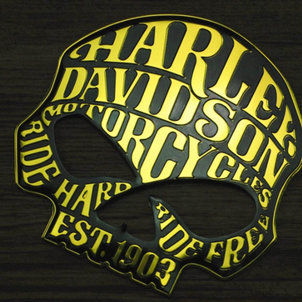 Harley Davidson Golden Willie G Skull Spor…